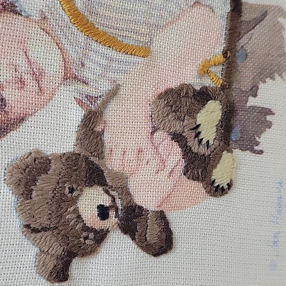 Lot of 2 Jan Hagara Cross Stitch Completed, Wall Hanging Art 11" x 9" Framed - Picture 8 of 17